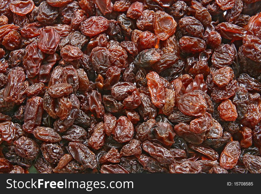 Dry Seedless Raisin Pattern and Background