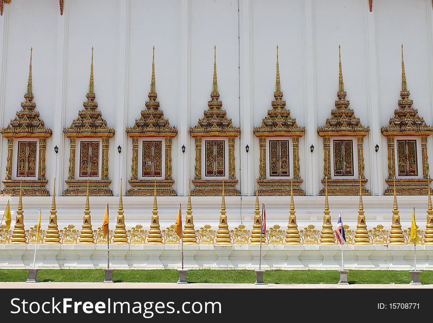 Windows of Temple of Wat Bung Palanchai, Roi-et