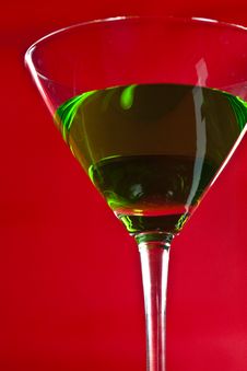 Green Drinks In Martini Glass Stock Images Green Drinks In Martini Glass Stock Images