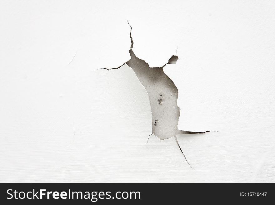 Cracked wall