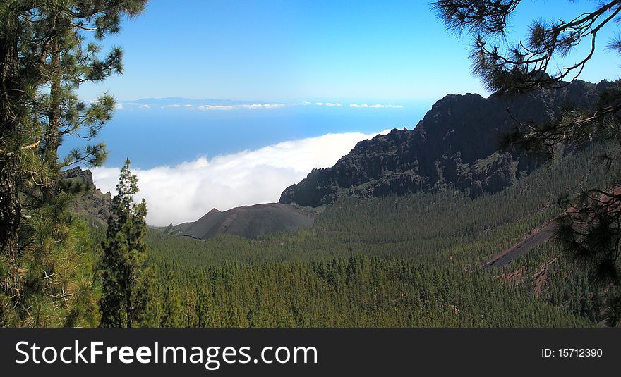 Volcano Of Tenerife Island.