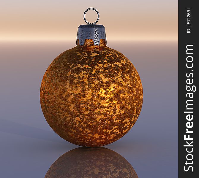 Gold Christmas Ornament