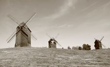 Windmills Royalty Free Stock Photography Windmills Royalty Free Stock Photography