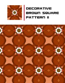 Decorative Brown Square Pattern II Stock Images Decorative Brown Square Pattern II Stock Images