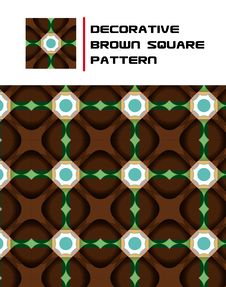 Decorative Brown Square Pattern Stock Images Decorative Brown Square Pattern Stock Images