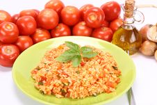 Risotto With Tomatoes Stock Photography Risotto With Tomatoes Stock Photography