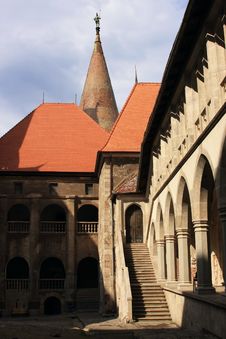 Courtyard Of A Castle Stock Photography