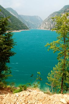 Lake Pivsko, Montenegro Royalty Free Stock Image
