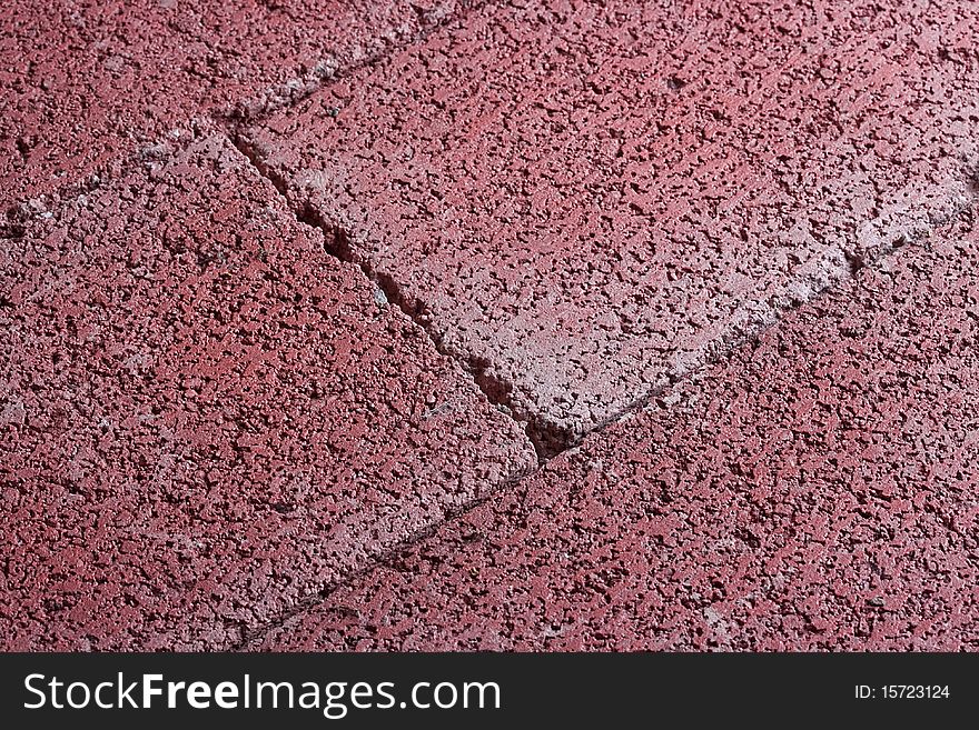 Background of red bricks in a pattern.