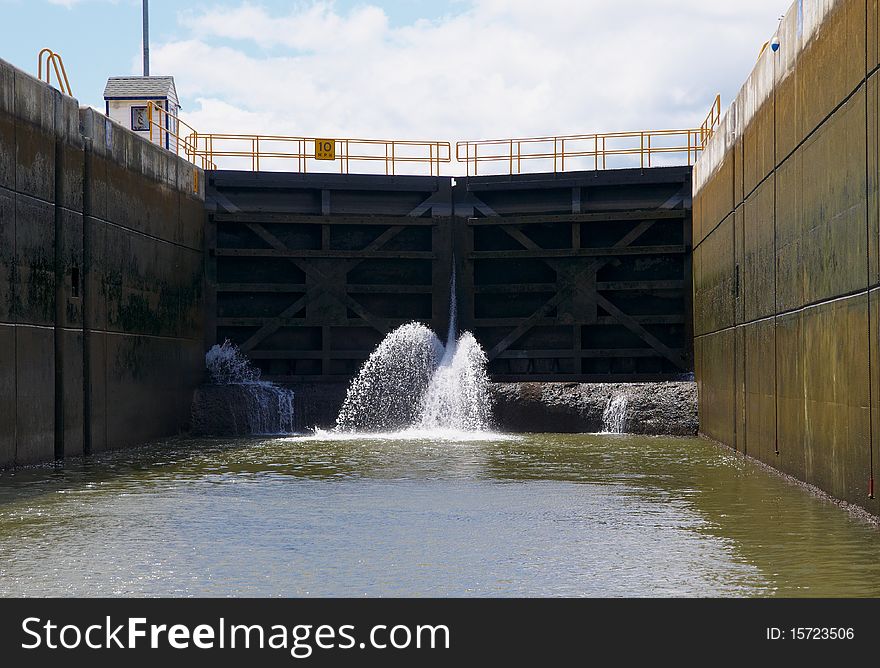 Canal Lock Filling