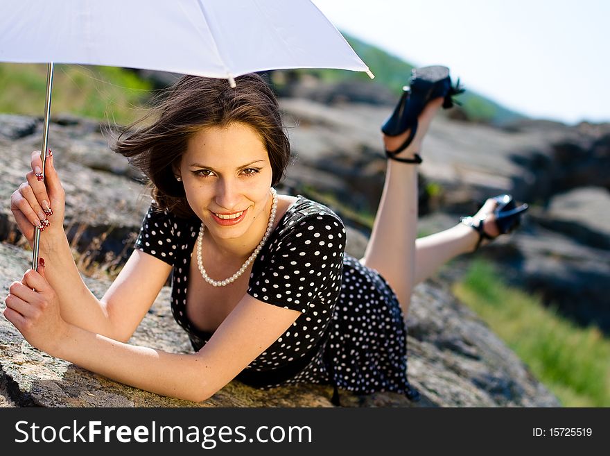 Girl On Stone