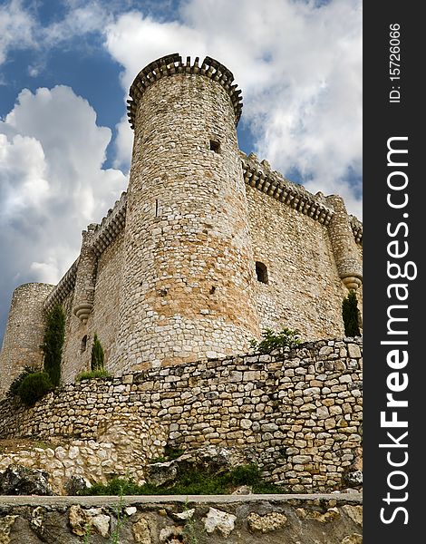 Torija´s Castle in Spain, medieval building.