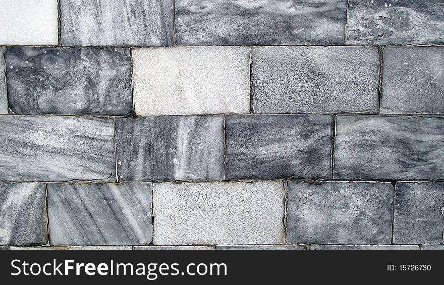 Marble wall in the temple.It made from stone material.