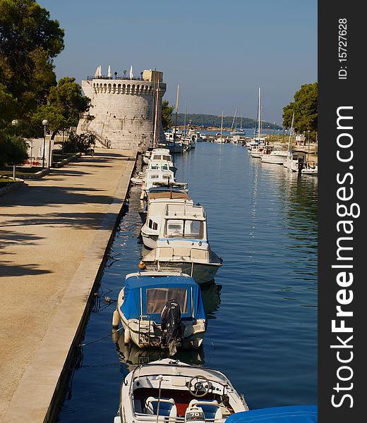 Picture of harbor in Trogir - Croatia