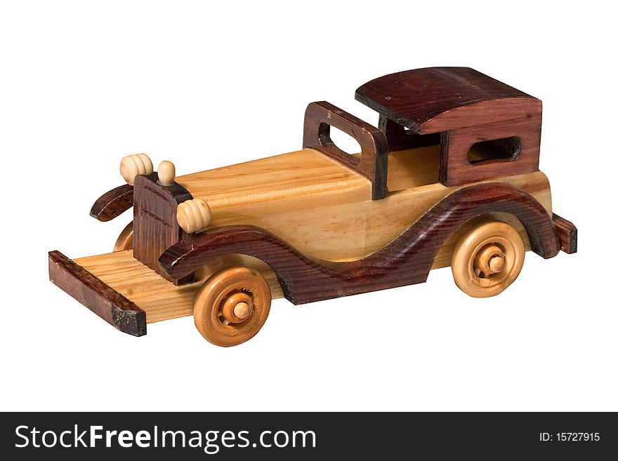 Wooden toy car