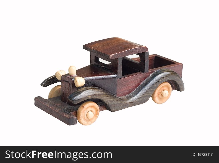 Wooden toy car