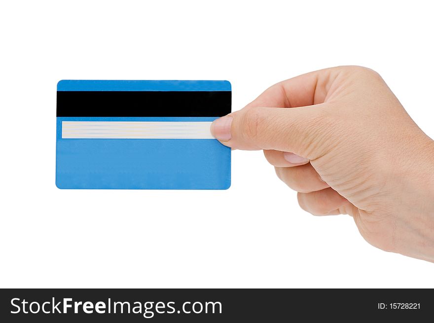 Credit Card In A Female Hand