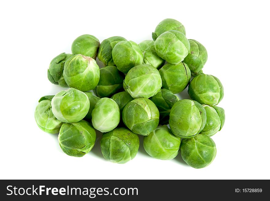 Many healthy sprouts isolated on white