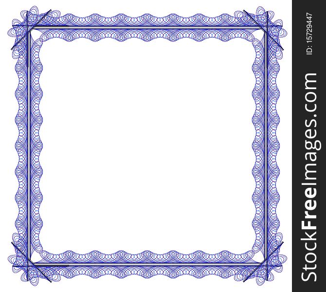 Square shaped colored page frame design. Square shaped colored page frame design