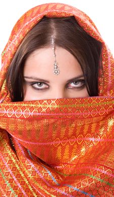 Portrait Of Indian Woman Stock Images
