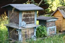 Antique Beehives Royalty Free Stock Photo Antique Beehives Royalty Free Stock Photo