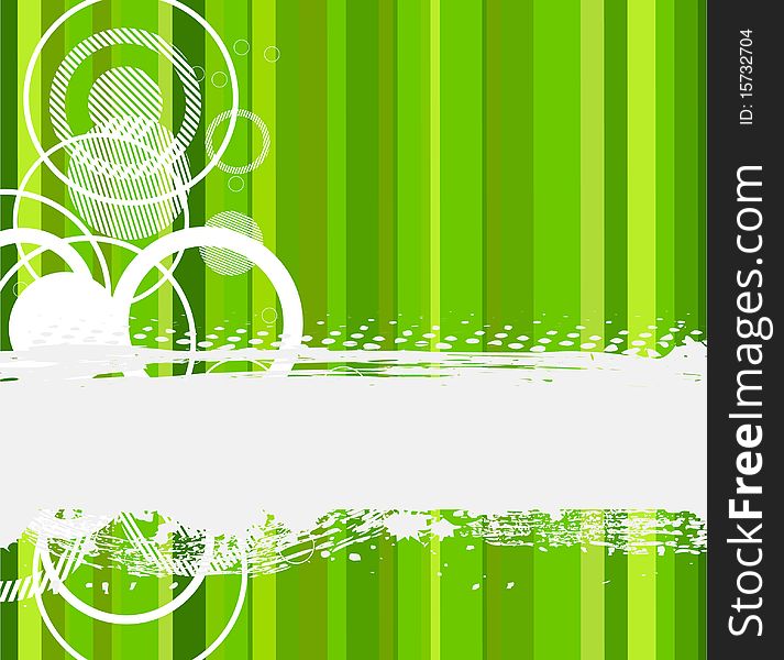 Stylish green banner. Vector illustration