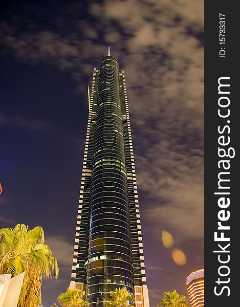 Highest Skyscraper By Night