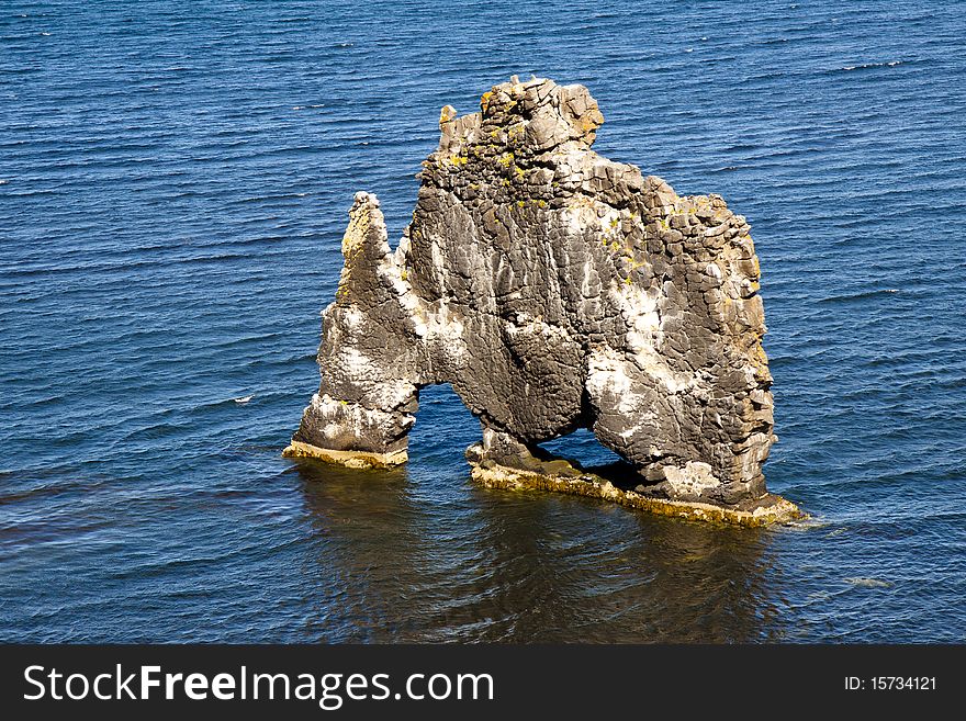 Beauty and big formation - Hvitserkur in Iceland. Beauty and big formation - Hvitserkur in Iceland