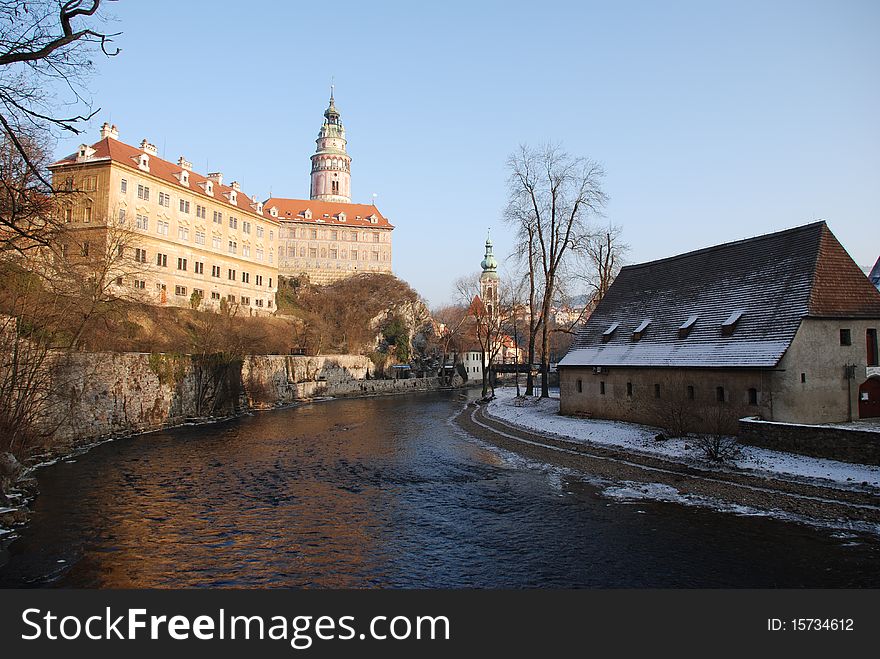 Cityscape of old Prague