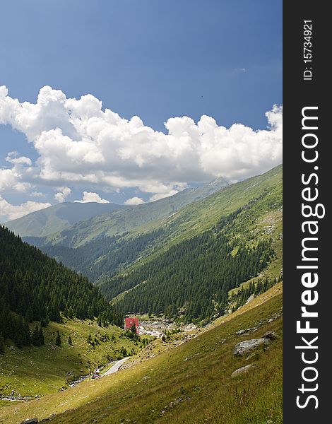 Magical valley, photo taken in Fagaras Mountains Romania