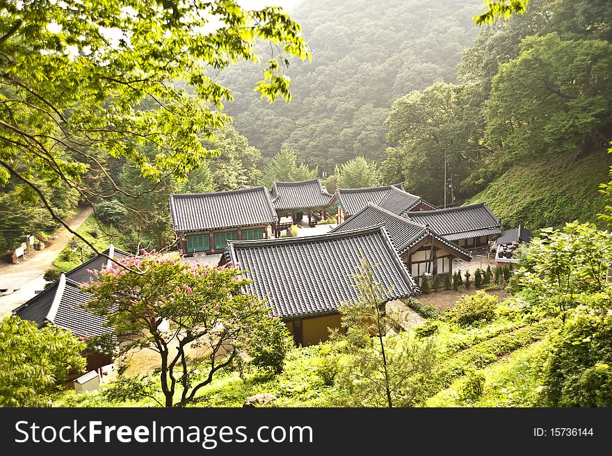 Korean tample chilgapsan mountain jangoksa. Korean tample chilgapsan mountain jangoksa