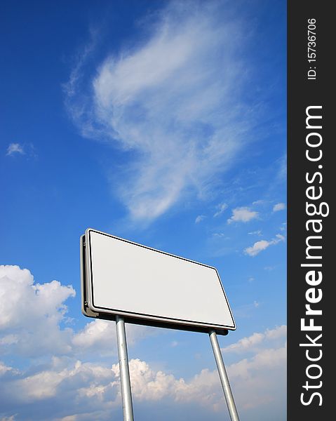 Empty billboard for you to advertise your message. Empty billboard for you to advertise your message