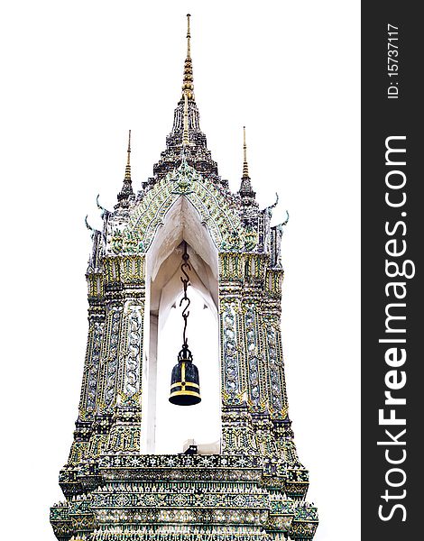 A belfry is Thailand , be location belfry in the Temple of the Emerald Buddha , Bangkok , Thailand ,