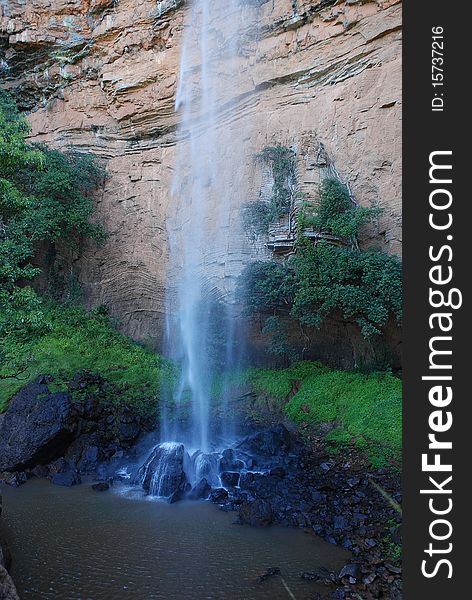 The bridalveil waterfall in South Africa