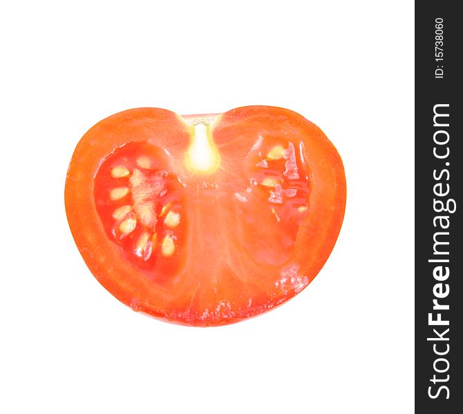 Tomato on white background (isolated, clipping path)