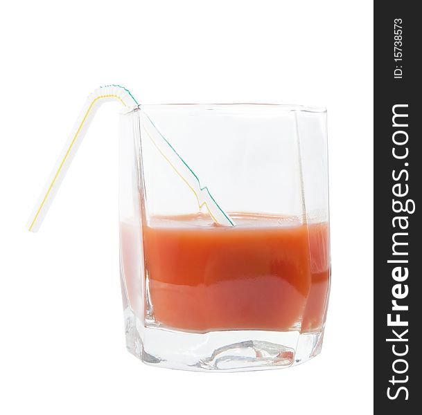 Tomato juice in glass