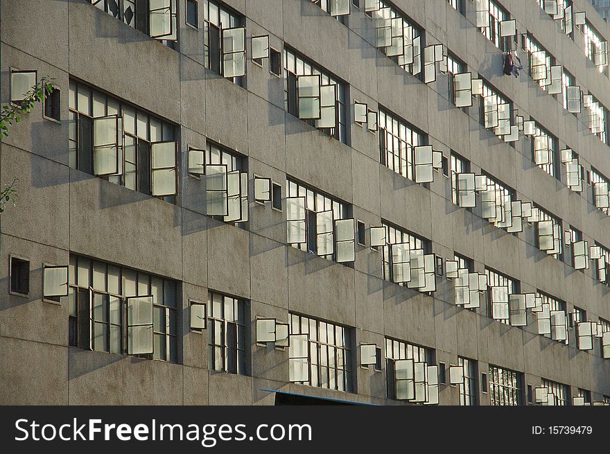 Students' dorm of a new university in china