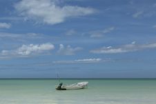 Lone Fishing Boat Stock Photography Lone Fishing Boat Stock Photography