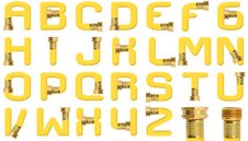 Yellow Garden Hose Alphabet Stock Image Yellow Garden Hose Alphabet Stock Image