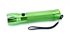 Green Neon Flashlight Stock Images