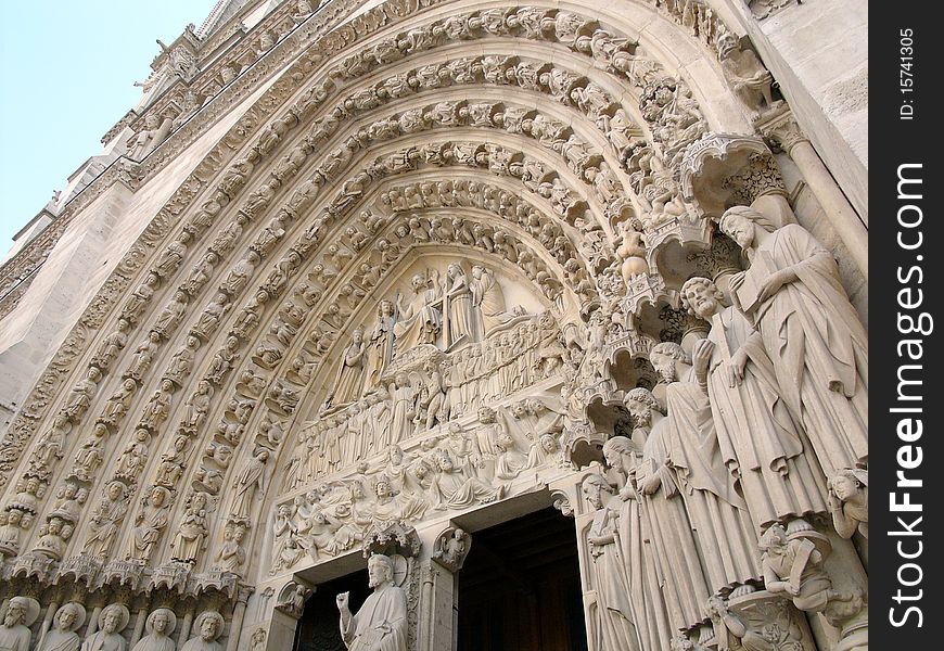 Declarations of Notre Dame Entrance, Paris
