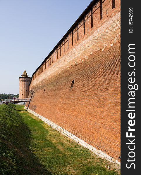 Fortress in Kolomna kremlin, Russia. Fortress in Kolomna kremlin, Russia.