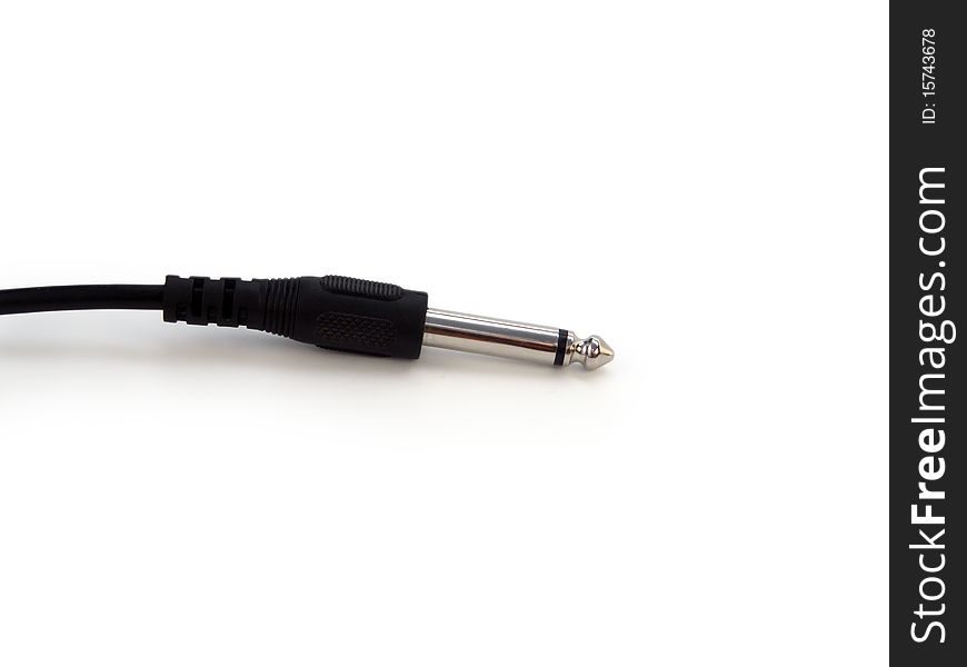 A cord for the microphone used in sound studios. A cord for the microphone used in sound studios