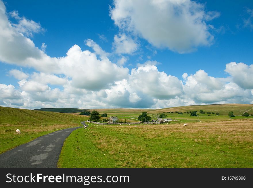 The hills and farmland near little asby
in cumria in england. The hills and farmland near little asby
in cumria in england