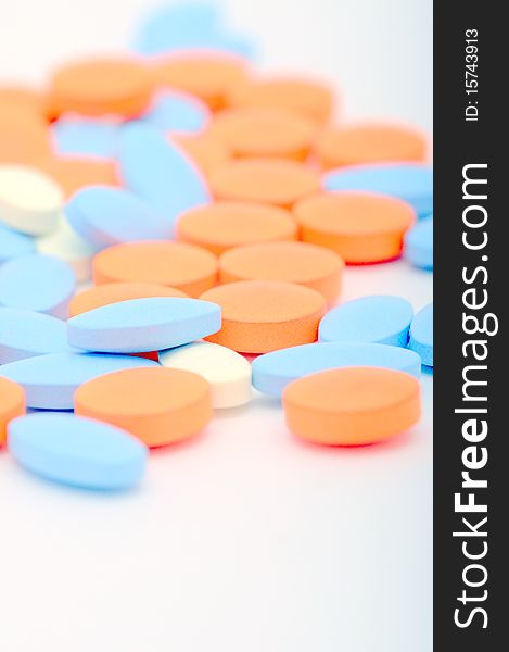 variety of pills as a background. variety of pills as a background