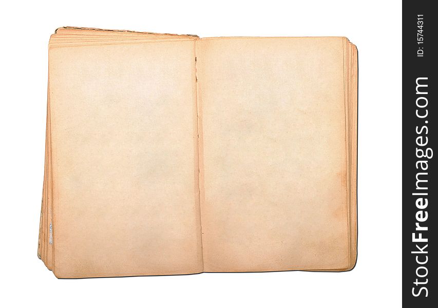 Vintage book isolated on white