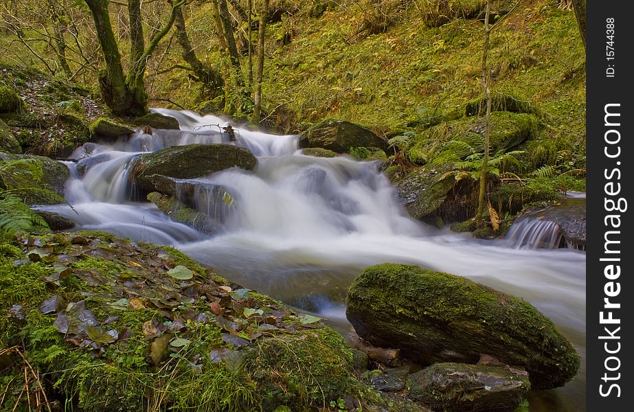 Water Flowing Towards The Camera. Water Flowing Towards The Camera