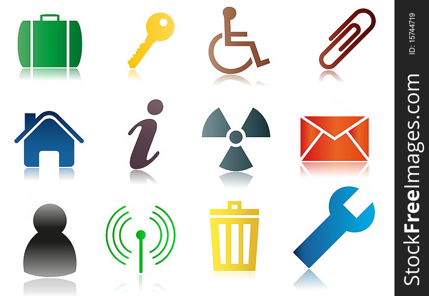 Set Of Business Related Vector Icons