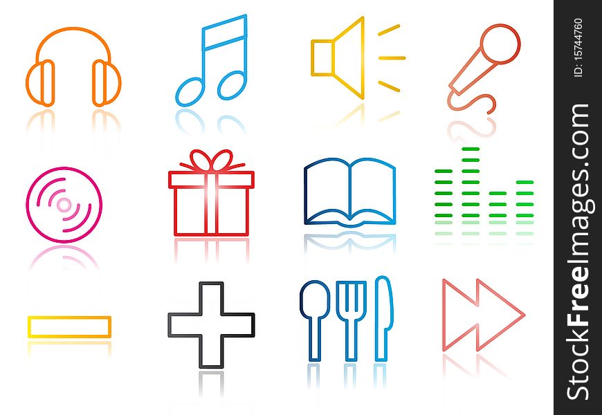 Set of business related vector icons