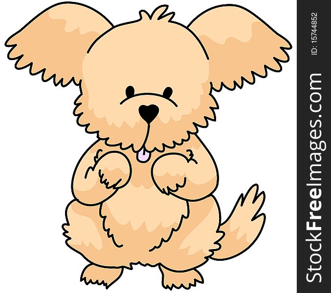 A cute puppy ideal for embroidery or sticker. A cute puppy ideal for embroidery or sticker